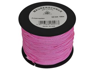 MAURERSCHNUR PP LEUCHTPINK 100X2,0 - 18.026