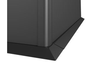 Mähkante L100 dunkelgrau- metallic 1150x1150x63mm