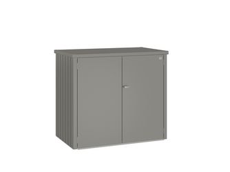 Mülltonnenbox Alex Duo quarzgrau- metallic 1470x880x1290mm