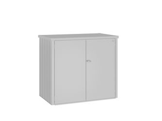 Mülltonnenbox Alex Duo silber- metallic 1470x880x1290mm