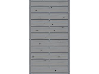 Sichtschutzzaun Fichte Basaltgrau "Madras"