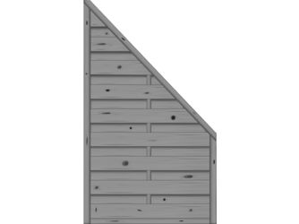 Sichtschutzzaun Fichte Basaltgrau "Madras"