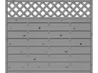 Sichtschutzzaun Fichte Basaltgrau "Madras"