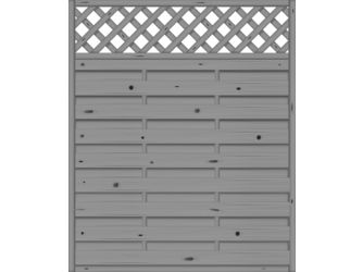 Sichtschutzzaun Fichte Basaltgrau "Madras"