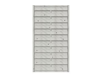 Sichtschutzzaun Fichte Grau "Madras"