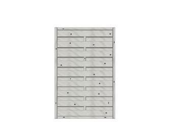 Sichtschutzzaun Fichte Grau "Madras"