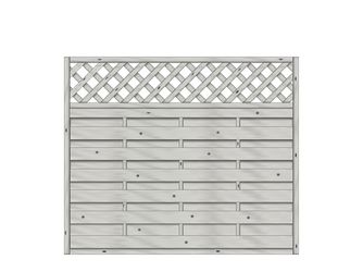 Sichtschutzzaun Fichte Grau "Madras"