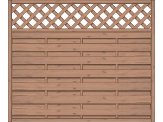 Sichtschutzzaun Fichte Hellbraun "Madras"