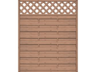 Sichtschutzzaun Fichte Hellbraun "Madras"