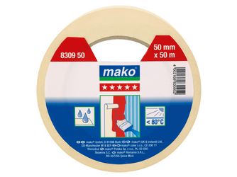 Malerband PREMIUM 30mmx50m, Flachkrepp ca. 76 g/m², gelb