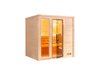 Massivholzsauna BERGEN 1.8 GTF, Kompakt 5, 4