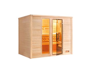 Massivholzsauna BERGEN 3 GTF, BioS9.0