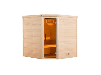Massivholzsauna TURKU 2 GT, OS 9.0