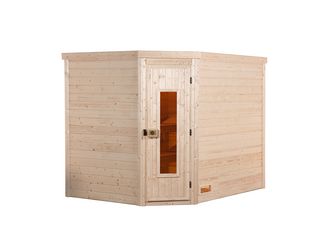 Massivholzsauna TURKU 3 HT, BioS 9.0