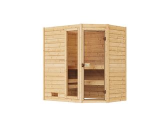 Massivholzsauna VALIDA Eck 1 OS 7, 5