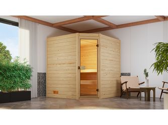 Massivholzsauna VALIDA Eck 2 GT, OS 7, 5