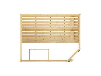 Massivholzsauna VALIDA Eck 3 GT. BioS 7.5