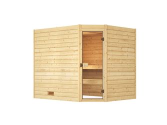 Massivholzsauna VALIDA Eck 3 GT, OS 7.5