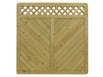 Sichtschutzzaun Fichte KDI grün "Amrum"