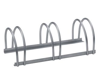 Mehrfach-Fahrradständer freist., fvz, Einstellplätze 3, LxT 700x300mm Mehrfach-Fahrradständer freist., fvz, Einstellplätze 3, LxT 700x300mm