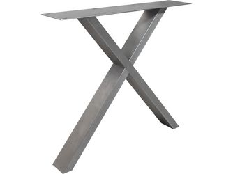 Tischuntergestell Fineline X Edelstahl V2A, Material 100x40mm, 72x78cm (HxB) Tischuntergestell Fineline X Edelstahl V2A, Material 100x40mm, 72x78cm (HxB)