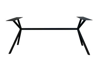 Metall REX Long Roundline L 1660mm zerlegbar 2120x700mm matt schwarz Ral 9005