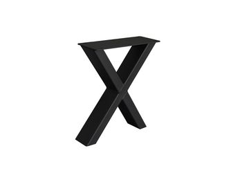 Bankuntergestell Iron Line Fineline X Metall Black, 41x36cm (HxB)
