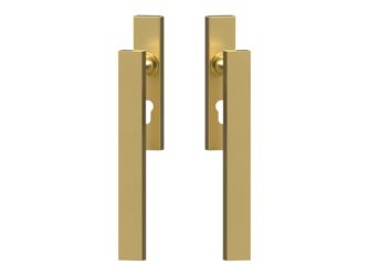Milano EHSSET52Q DD 88, Hebeschiebetür Griff -Set m. Modell Milano Innen- u. Außenschild mit Griff Messing matt Milano EHSSET52Q DD 88, Hebeschiebetür Griff -Set m. Modell Milano Innen- u. Außenschild mit Griff Messing matt