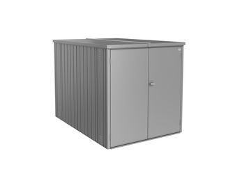 MiniGarage Gr. L quarzgrau- metallic 1450x2030x1510mm