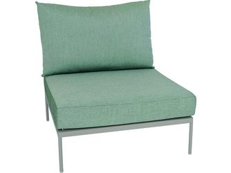 Mittelelement Coco Lounge Aluminium greige Kissen 100% Polyacryl Salbei