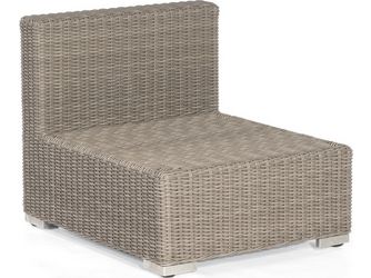 Mittelmodul Residence PE-Kunststoffgefl Stone-Grey Aluminiumgestell 1 Sitzer