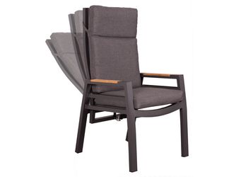 Montana Dining Relaxsessel Aluminium / Textilene / Teak Montana Dining Relaxsessel Aluminium / Textilene / Teak