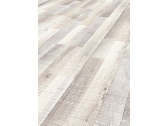 Musterstück Laminatboden Eiche sägerau grauweiß 2-Stab - Classic Line
