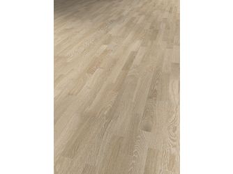 Musterstück Parkett Eiche grauweiß 3-Stab Schiffsboden lackiert - Satin Elements Collection