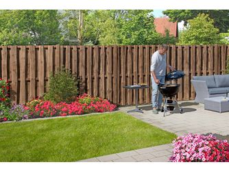 Sichtschutzzaun Kiefer KDI braun "NATURA"