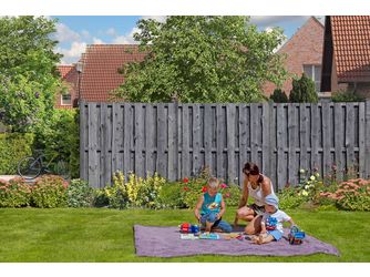 Sichtschutzzaun Kiefer KDI grau "NATURA"