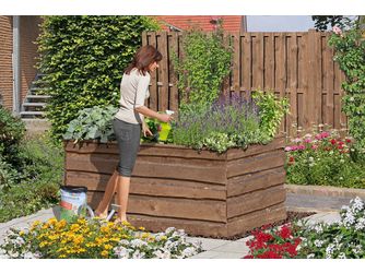 NATURA Hochbeet, braun Kiefer 90x180x80cm