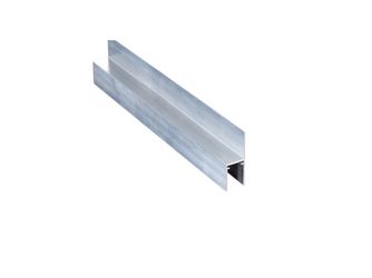 NOVAKLICK U-Profil mit oberer Lasche 6000mm Alu preßblank 16mm