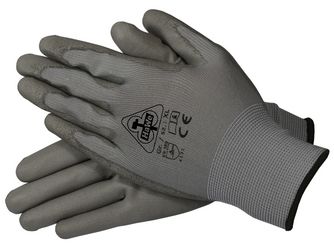 NYLON-HANDSCHUHE GRAU GR. 8