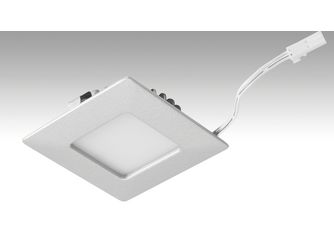 Niedervolt NV-LED-Downlight Shot-Quadro / 3,4 Watt 63,5x63,5mm 249 Titan