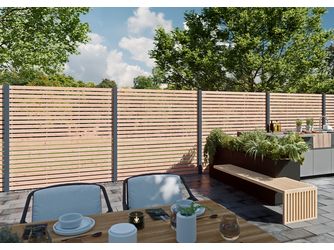 Sichtschutzzaun Lärche / Douglasie Natur unbehandelt "Nizza"