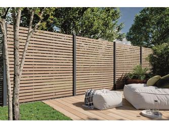 Sichtschutzzaun Kiefer Natur "Nizza"