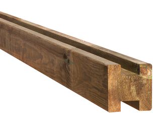 Nut-Mittelpfosten H Schallschutz KD+ braun