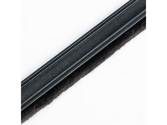 Option 06 Zugluft Bürstenprofil + Mitnemmer Glasschiebewände Lounge Large Schwarz