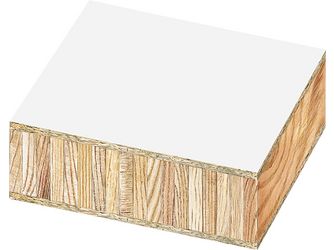 PEFC Deco Stäbchenplatte IF Span Melamin weiss-perl 5600x2070x16mm