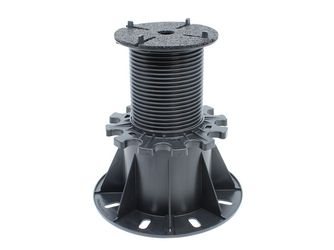 PORTO-PLUS Keramik 115-220mm verstärktes Polypropylen, schwarz, witterungsbeständig, 1 Stück