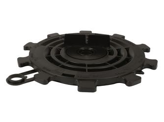 PORTO-Träger PLUS Holz 1-tlg. 10-20mm verstärktes Polypropylen, schwarz, 1 Stück witterungsbeständig