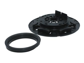 PORTO-Träger PLUS Holz 1-tlg. 18-27mm verstärktes Polypropylen, schwarz, 1 Stück witterungsbeständig