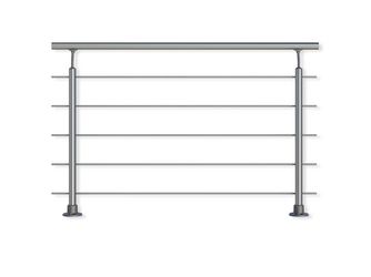 PS 010 Geländerset, Bodenmontage, Handlauf Aluminium / Edelstahl PS 010 Geländerset, Bodenmontage, Handlauf Aluminium / Edelstahl