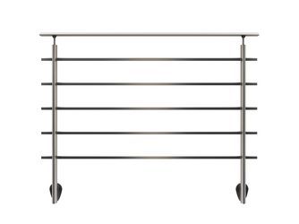 PS 201 Geländer-Set Alu tropfenform 1,50m, Wandmontage